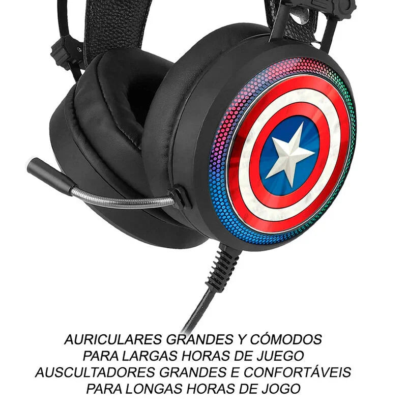 Marvel Captain America Gaming headphones Nerdscape