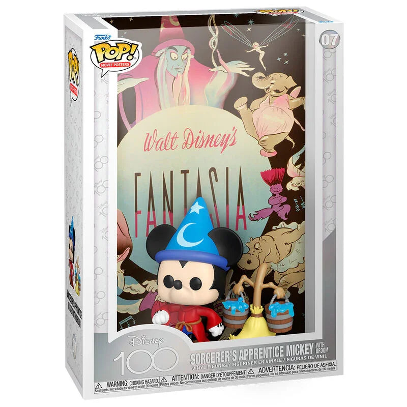 Funko Pop! Disney Fantasia Sorcerer's Apprentice Mickey 100th - Figura da Collezione Vinyl Nerdscape