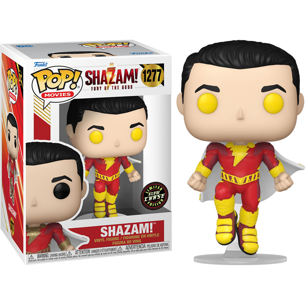 Funko Pop! DC Comics Shazam! Fury of the Gods Shazam Chase - Figura da Collezione Vinyl Nerdscape