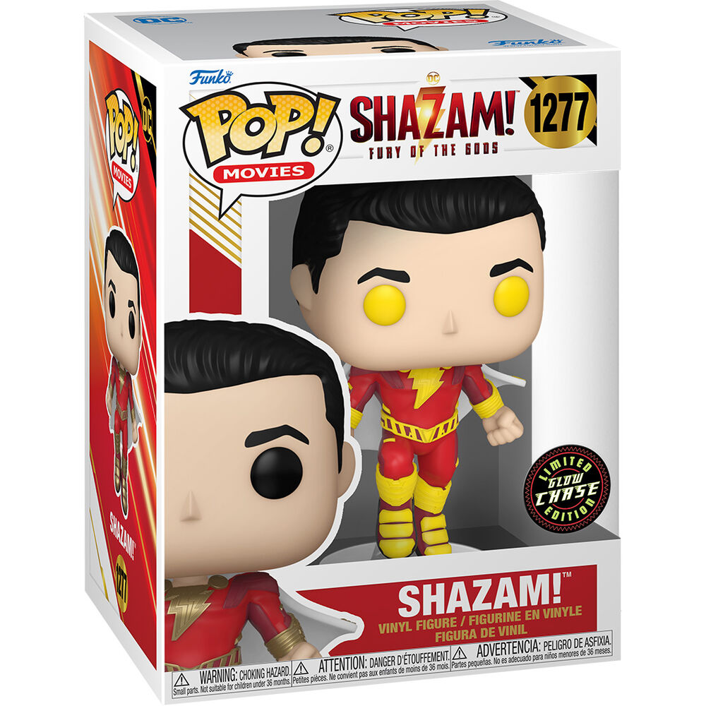 Funko Pop! DC Comics Shazam! Fury of the Gods Shazam Chase - Figura da Collezione Vinyl Nerdscape