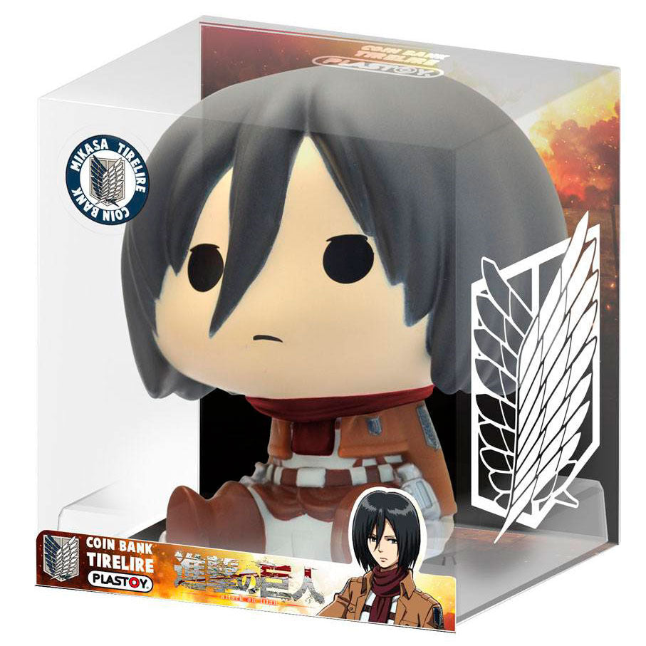 Attack on Titan Chibi Mikasa money box Nerdscape