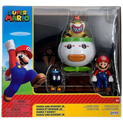 Funko Pop! Mario e Bowser Jr. Super Mario Bros - Figura da Collezione 6cm - Nerdscape Nerdscape