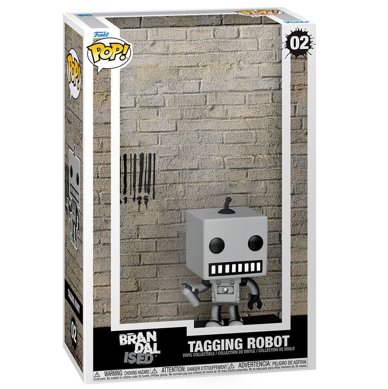 Funko Pop! Art Cover Brandalised Tagging Robot - Figura da Collezione Vinyl Nerdscape