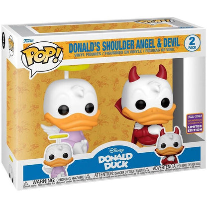 POP pack 2 Disney Donald Duck - Donald Angel & Devil Exclusive - Nerdscape