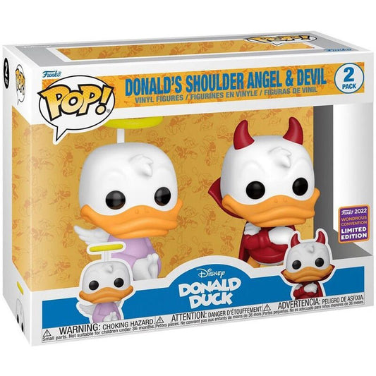POP pack 2 Disney Donald Duck - Donald Angel & Devil Exclusive - Nerdscape