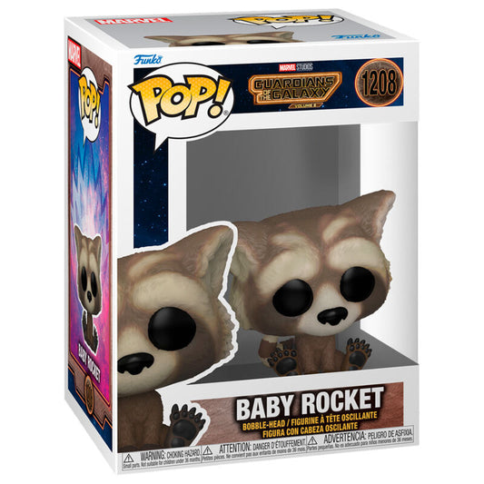 Funko Pop! Marvel Guardians of the Galaxy 3 Baby Rocket - Figura da Collezione Vinyl