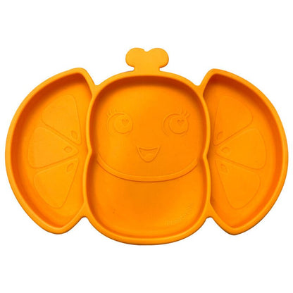 Frootimals Orangiefly anti - slip silicone plate - Nerdscape