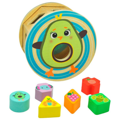 Frootimals Miss Pio Chickicado wheel shape sorter - Nerdscape