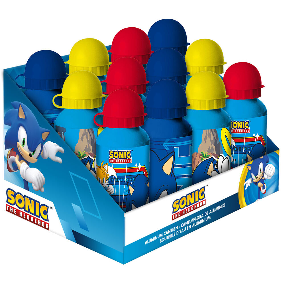 Sonic The Hedgehog Aluminium Bottle 500ml - Nerdscape Nerdscape