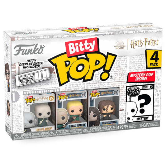 Blister de 4 figurines Bitty POP Harry Potter Voldemort