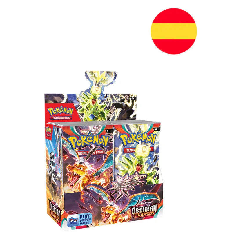 Spanish Pokemon Scarlet Violet Obsidian Flames Collectible card game envelope Nerdscape