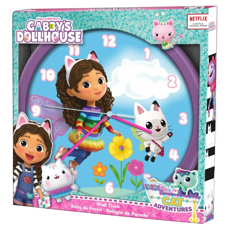 Gabbys Dollhouse wallclock - Nerdscape