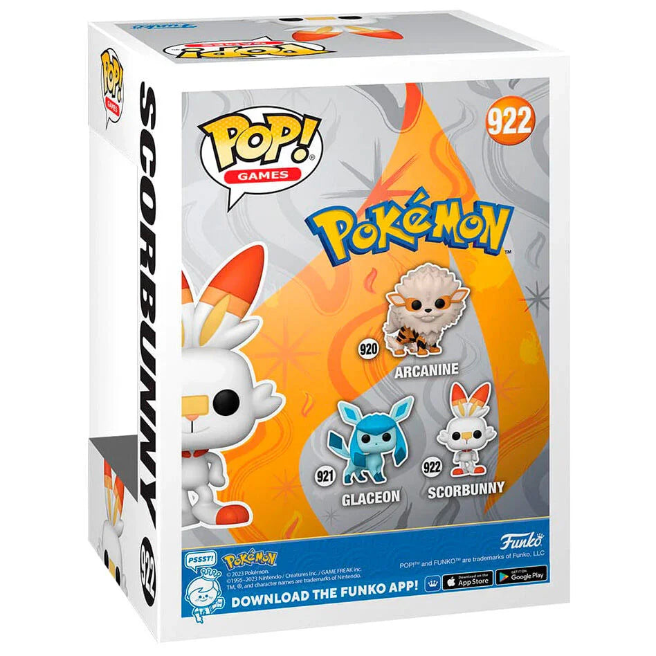 Funko Pop! Pokemon Scorbunny - Figura da Collezione Vinyl Nerdscape
