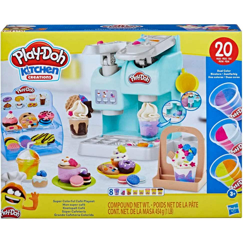 Play-Doh Kitchen Creations Super Colorful cafe playset Nerdscape