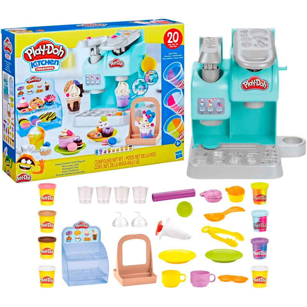 Play-Doh Kitchen Creations Super Colorful cafe playset Nerdscape