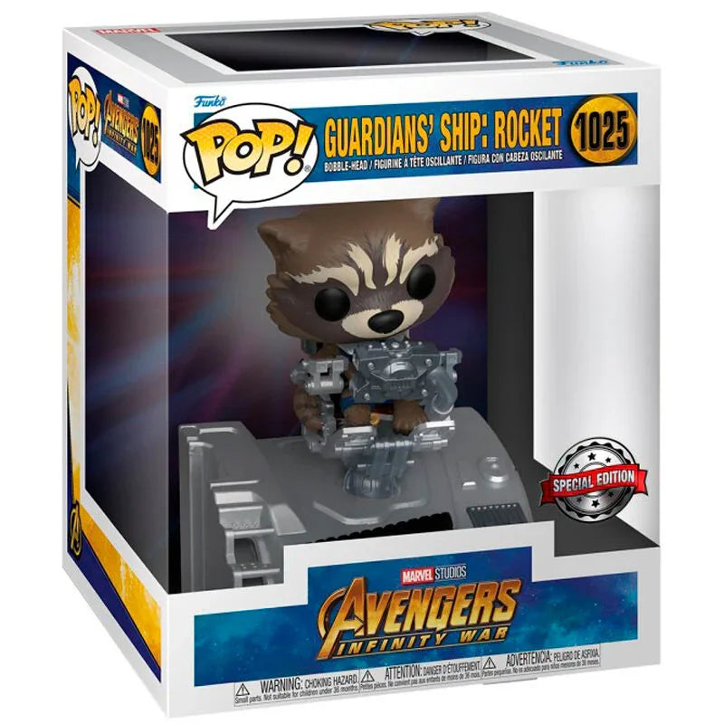 POP figure Deluxe Marvel Guardians of the Galaxy Guardians Ship Rocket Exclusive Nerdscape