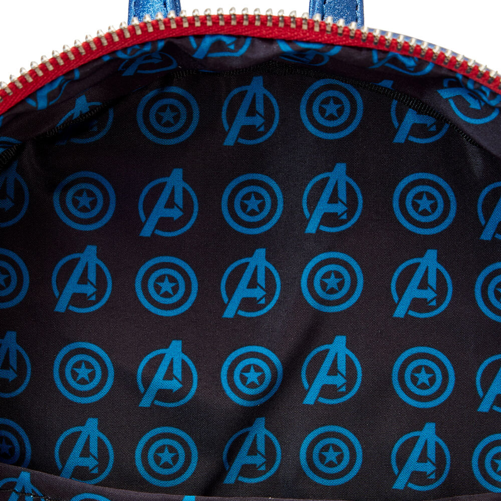 Loungefly Marvel Captain America metallic backpack 26cm Nerdscape
