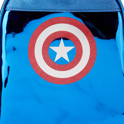 Loungefly Marvel Captain America metallic backpack 26cm Nerdscape