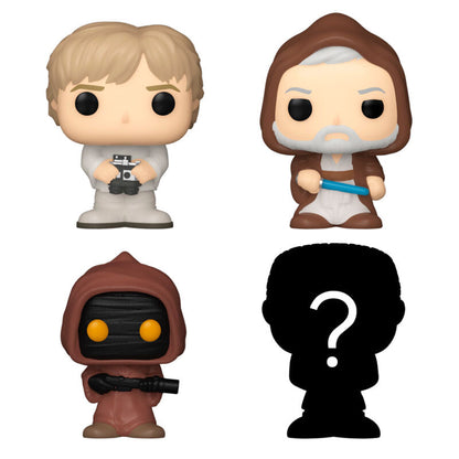 Funko Pop! Star Wars Luke - Figura da Collezione Vinyl 4 pezzi Blister Bitty POP Nerdscape