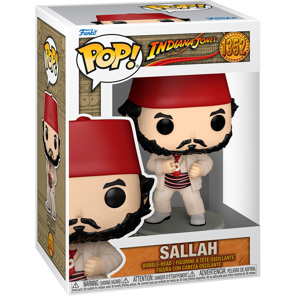 Funko Pop! Indiana Jones Sallah - Figura da Collezione Vinyl Nerdscape