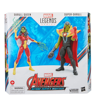 Marvel Avengers Beyond Earth Mightiest Skrull Queen & Super Skrull figures 15cm Nerdscape