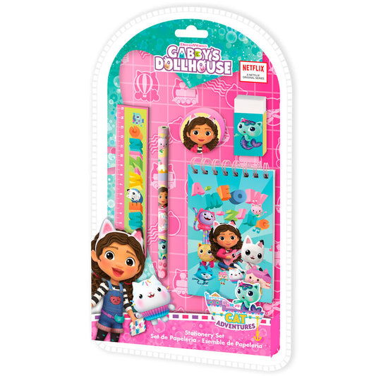 Gabbys Dollhouse stationery set 5pcs Nerdscape