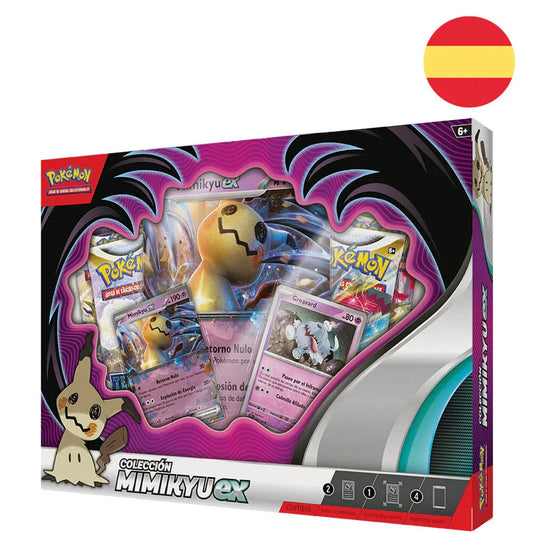 Spanish Pokemon Mimikyu Ex collectible card game blister Nerdscape