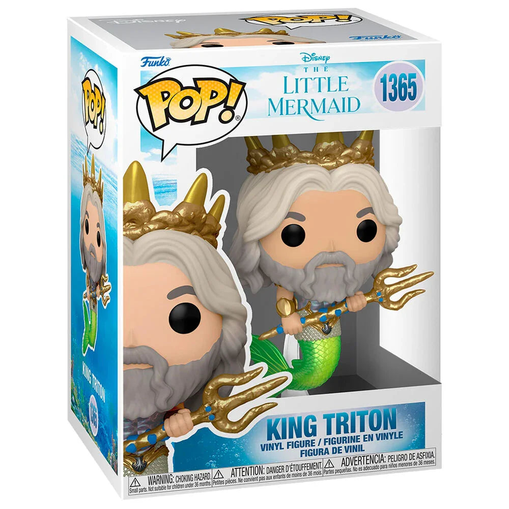 Funko Pop! Disney The Little Mermaid King Triton - Figura da Collezione Vinyl Nerdscape
