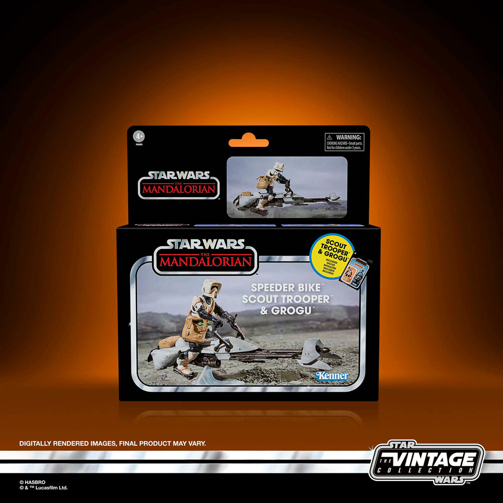 Funko Pop! Grogu e Scout Trooper Speeder Bike Star Wars The Mandalorian Figura da Collezione - Nerdscape Nerdscape