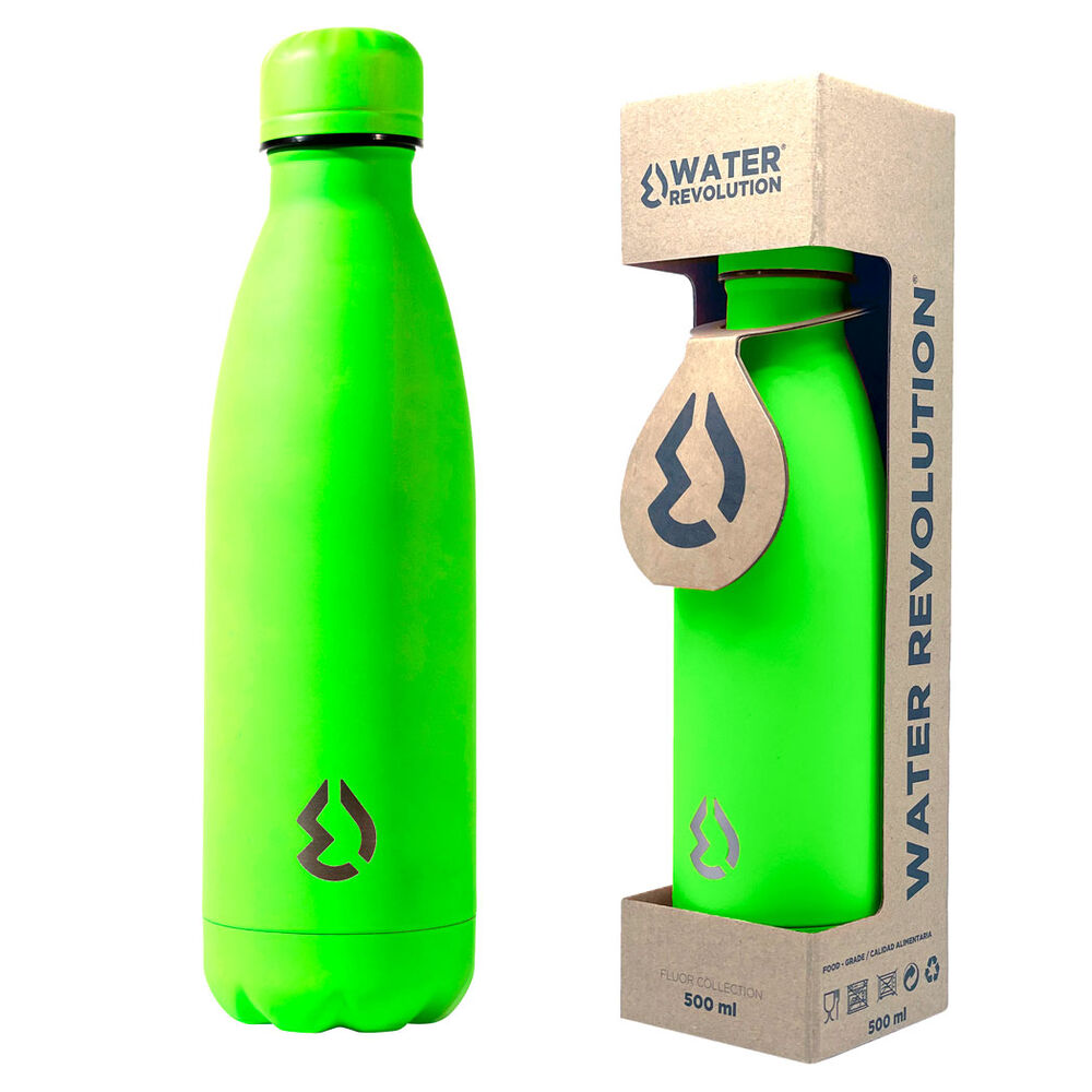Water Revolution Fluor Green water bottle 500ml Nerdscape
