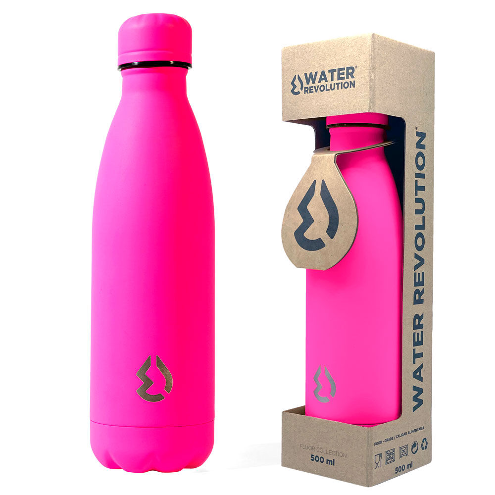 Water Revolution Fluor Pink water bottle 500ml Nerdscape