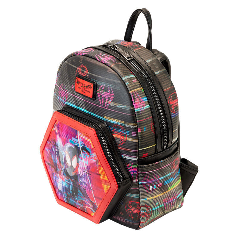 Loungefly Marvel Spiderman Across the Spider-Verse Lenticular backpack 27cm Nerdscape