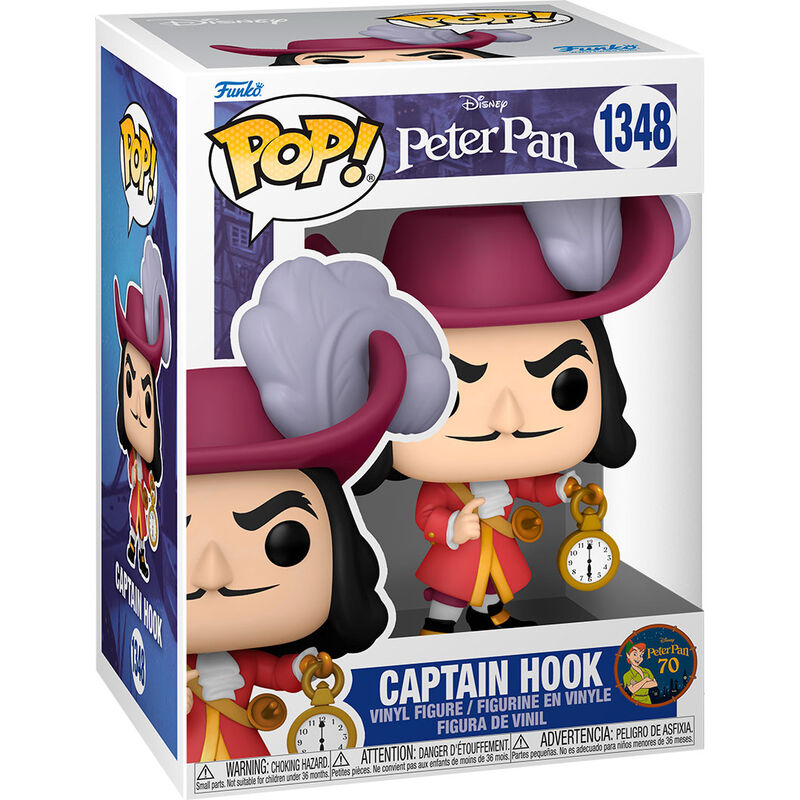 Funko Pop! Disney Peter Pan 70th Anniversary Captain Hook - Figura da Collezione Vinyl Nerdscape