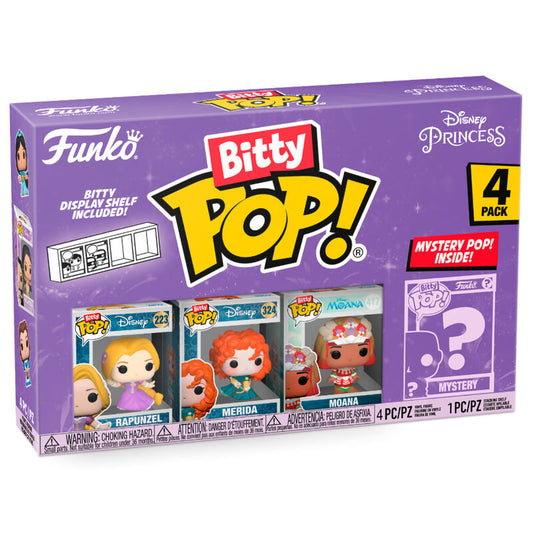 Funko Pop! Bitty POP Disney Princess Rapunzel - Figura da Collezione Vinyl 4 pezzi