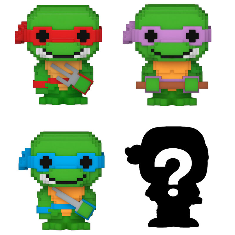 Funko Pop! Teenage Mutant Ninja Turtles Bitty POP - Figura da Collezione Vinyl 4 pezzi Nerdscape