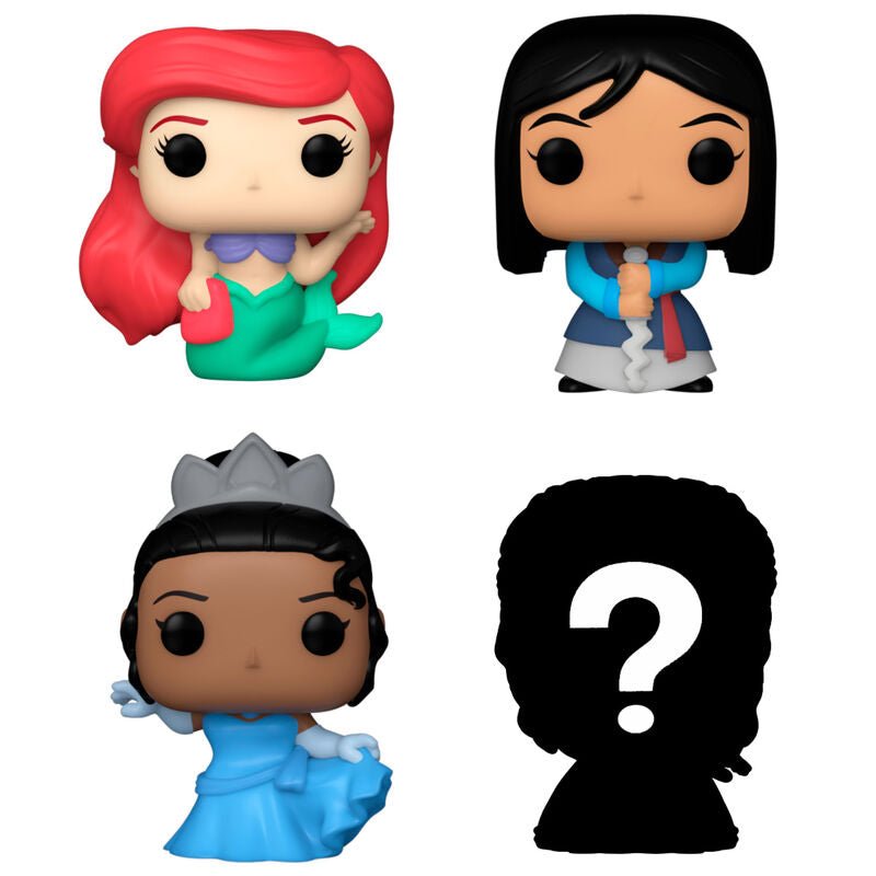 Blister 4 figures Bitty POP Disney Princess Ariel - Nerdscape