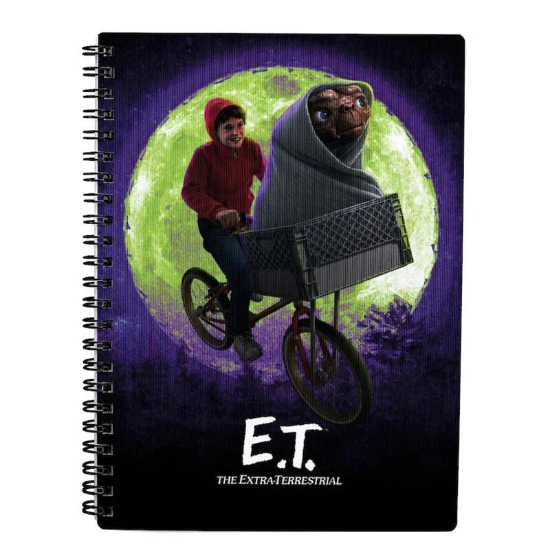 E.T. The Extra-Terrestrial Elliot 3D notebook Nerdscape