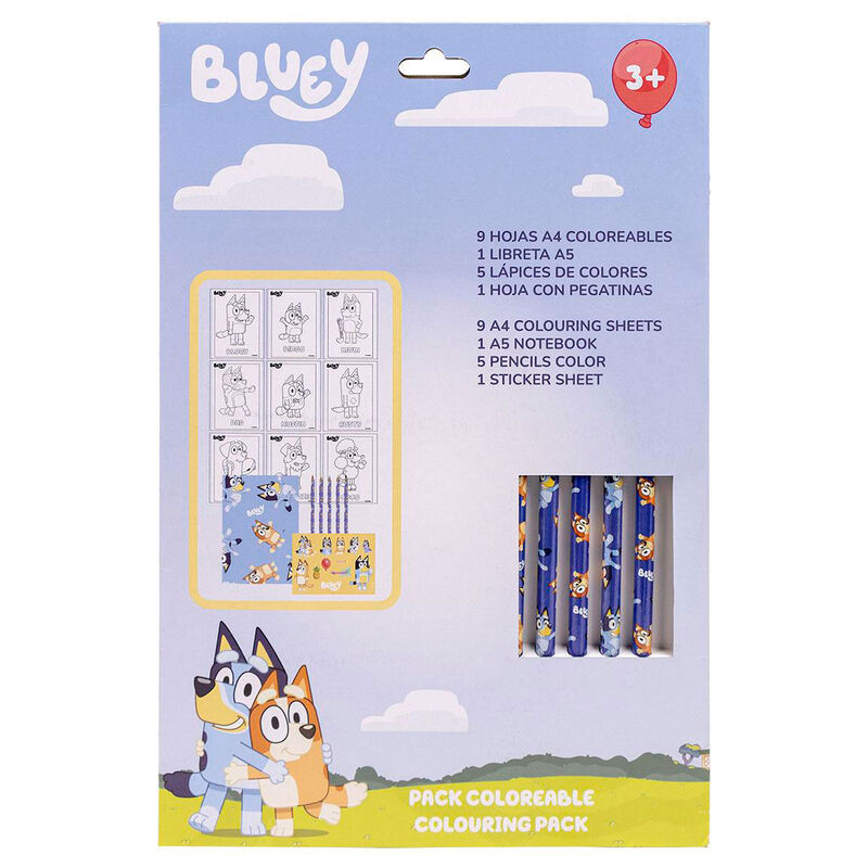 Bluey Colouring stationery set Nerdscape