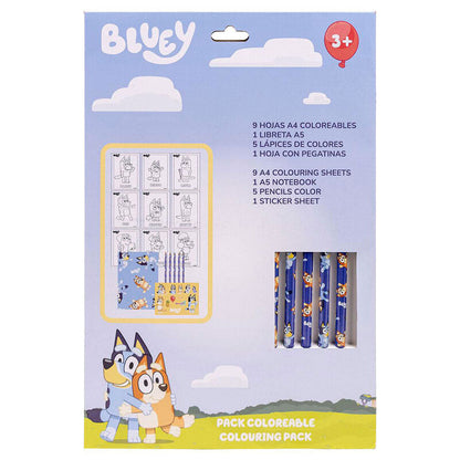 Bluey Colouring stationery set Nerdscape