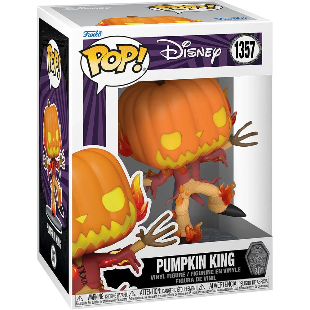 Funko Pop! Disney Nightmare Before Christmas Pumpkin King 30th Anniversary - Figura da Collezione Vinyl Nerdscape