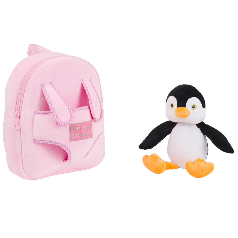 Peggie Penguin reversible backpack with plush toy 27cm Nerdscape