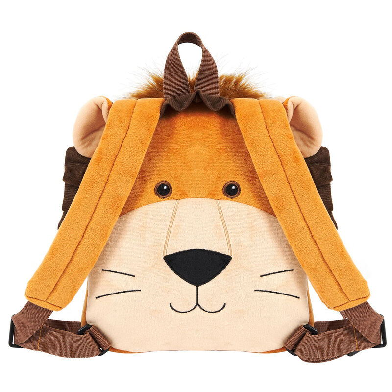 Lenny Lion reversible backpack with plush toy 25cm Nerdscape