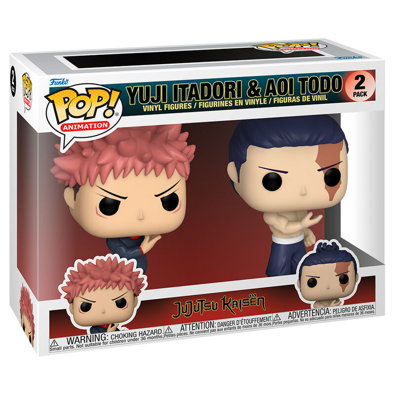 Funko Pop! Jujutsu Kaisen Yuji Itadori & Aoi Todo - Figura da Collezione Vinyl Nerdscape