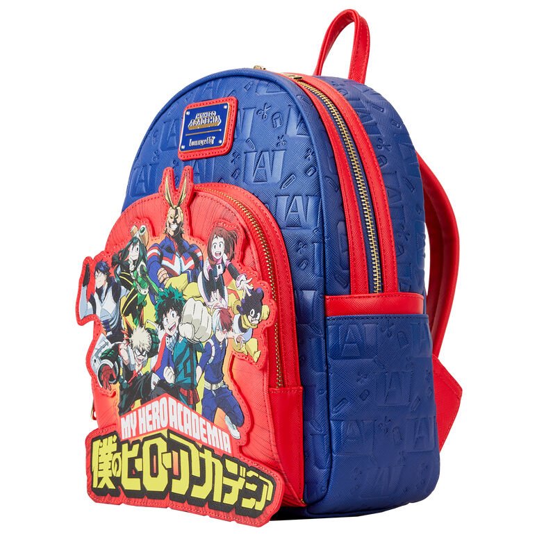 Loungefly My Hero Academia Group Debossed Logo backpack 26cm - Nerdscape