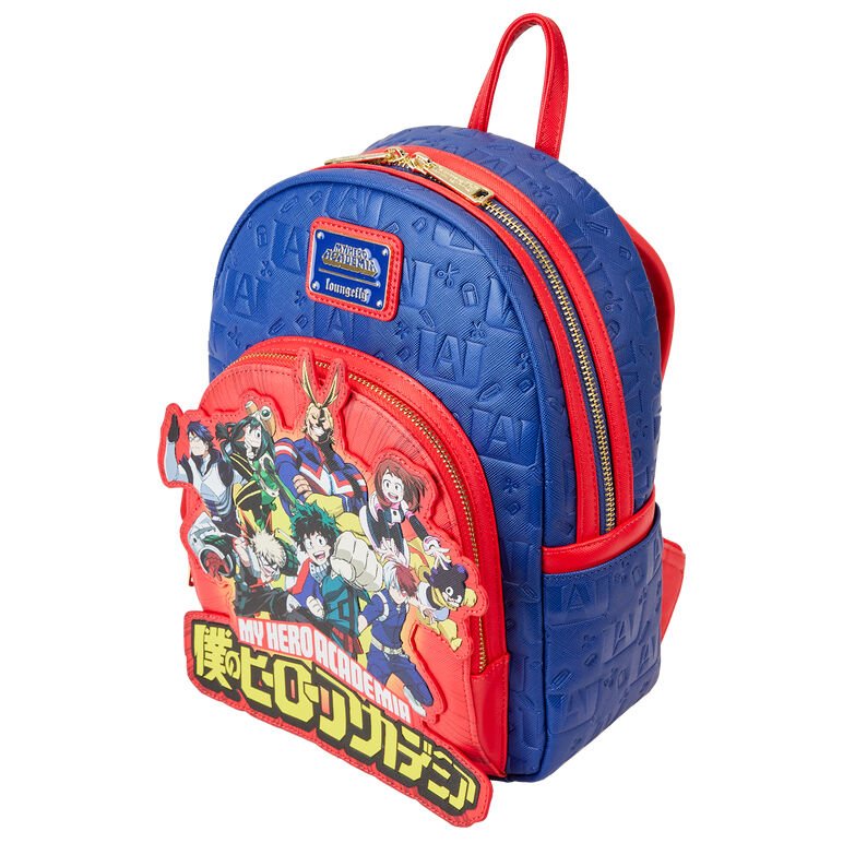 Loungefly My Hero Academia Group Debossed Logo backpack 26cm - Nerdscape