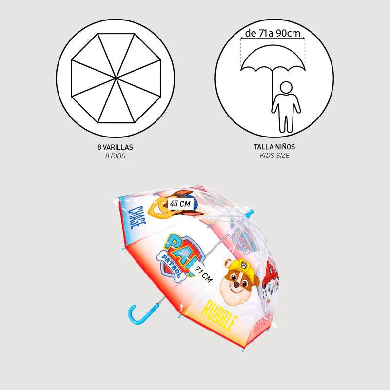 Paw Patrol bubble manual umbrella 45cm Nerdscape
