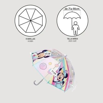 Disney Minnie bubble manual umbrella 45cm Nerdscape
