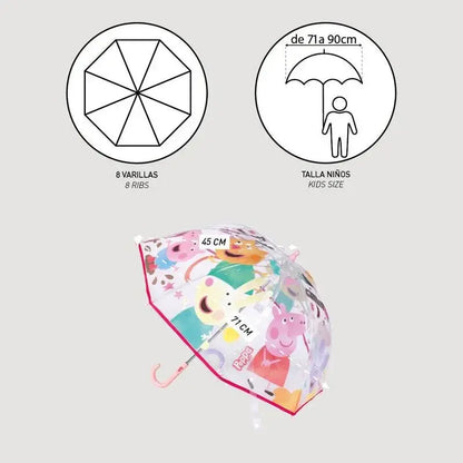 Peppa Pig bubble manual umbrella 45cm Nerdscape