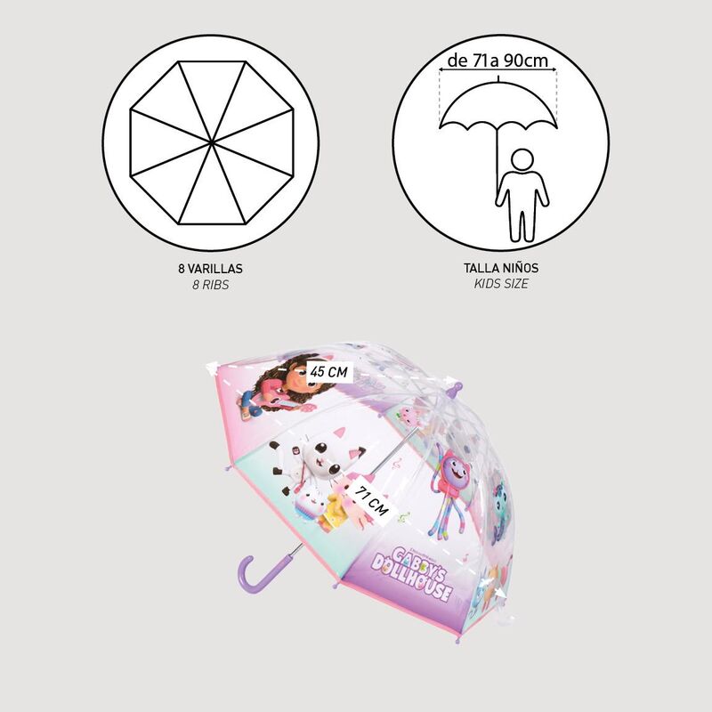 Gabbys dolls house bubble manual umbrella 45cm Nerdscape
