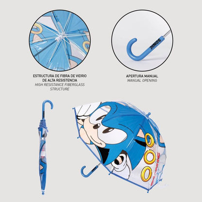 Sonic The Hedgehog bubble manual umbrella 45cm Nerdscape